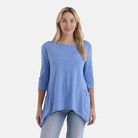 La Marey Soft Touch Asymmetric Top (Size 20 to 22) - Blue