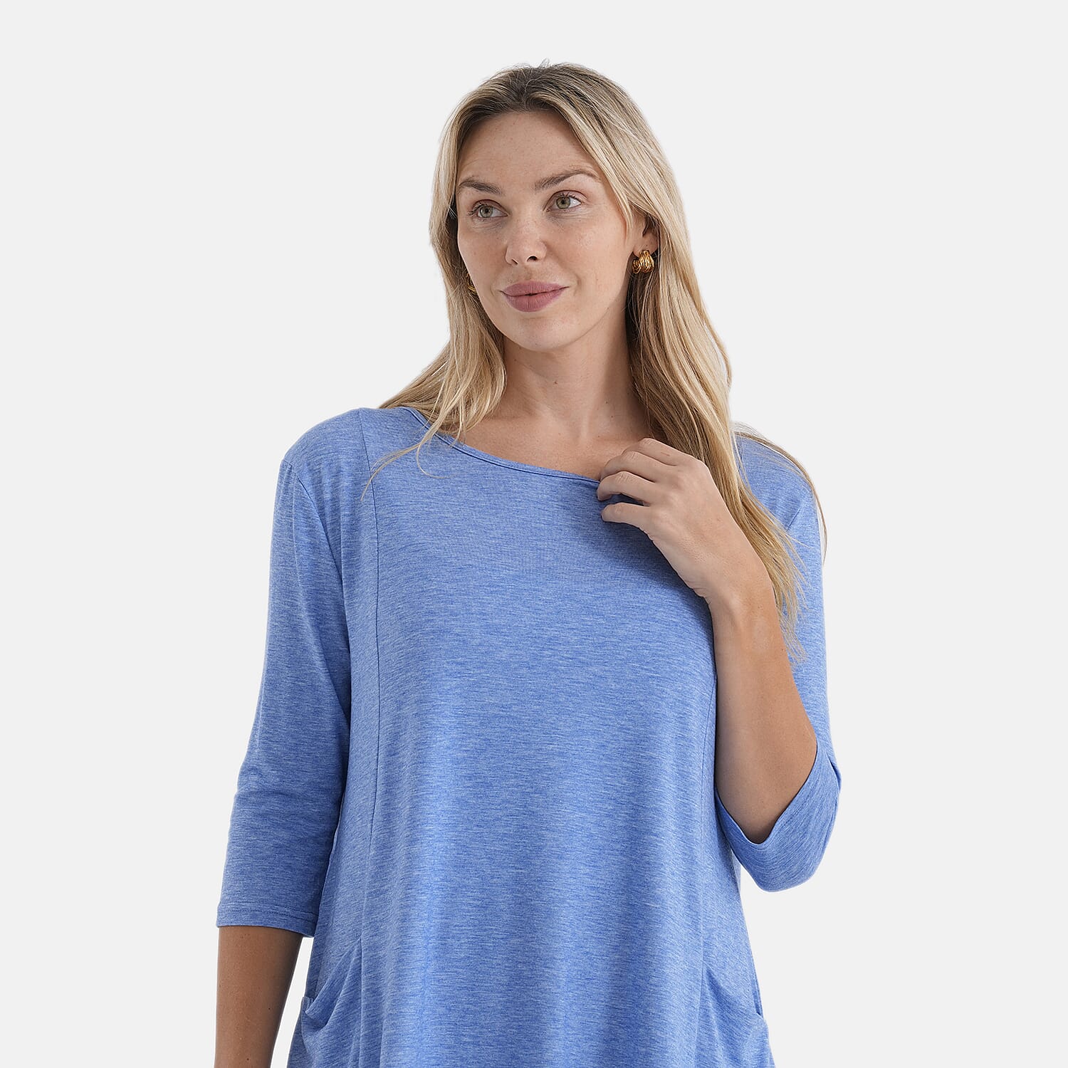 La Marey Soft Touch Asymmetric Top (Size 20 to 22) - Blue