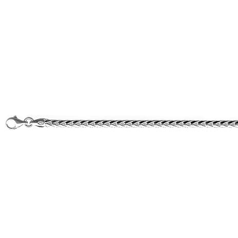 Italian Made- Sterling Silver Franco Necklace (Size - 30) with Lobster Clasp, Silver Wt. 50.64 Gms