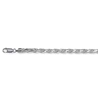 Chrysos Collection - Italian Made- Sterling Silver Diamond Cut Rope Necklace (Size - 24) with Lobster Clasp, Silver Wt. 65.04 Gms