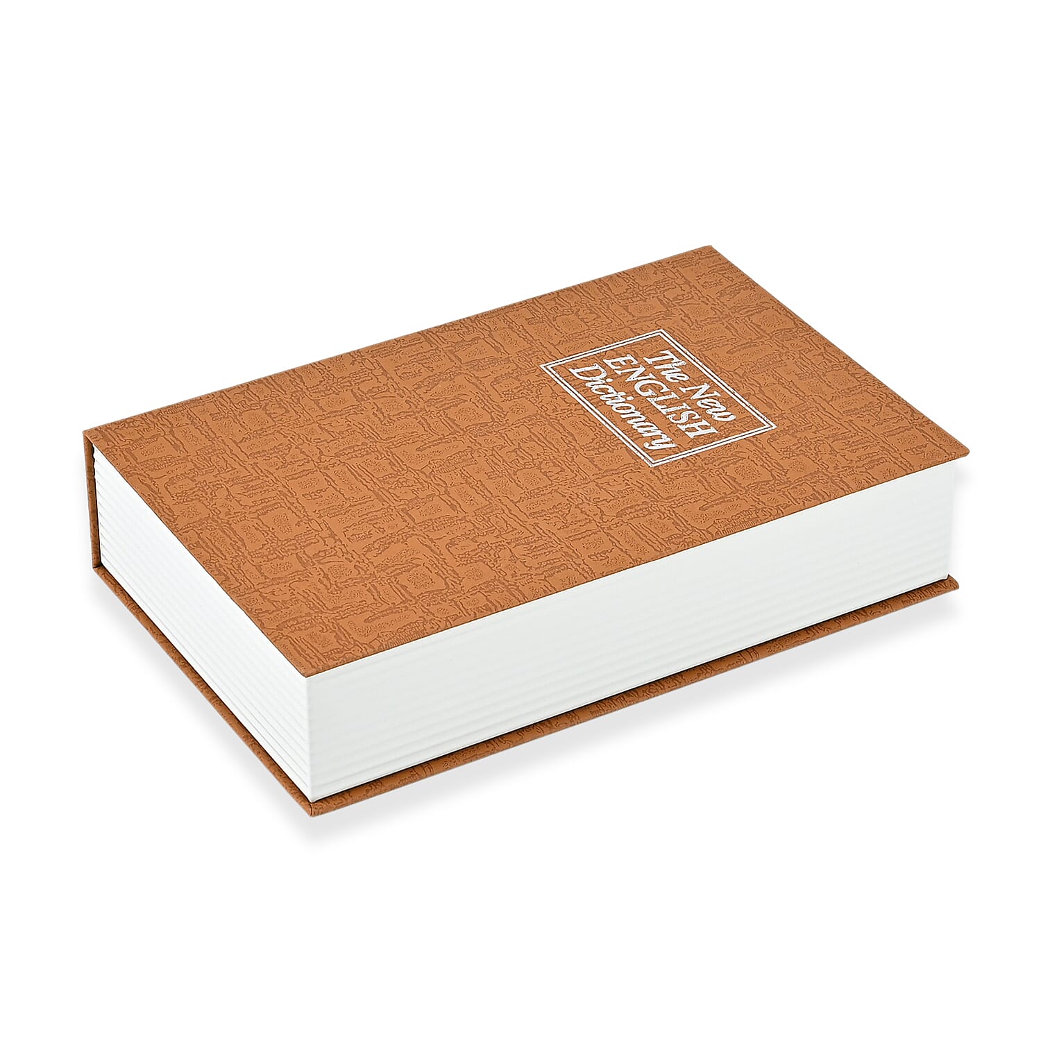 Hidden Dictionary Book Safe - Steel Security Box (235x155x55mm) - Gold - White