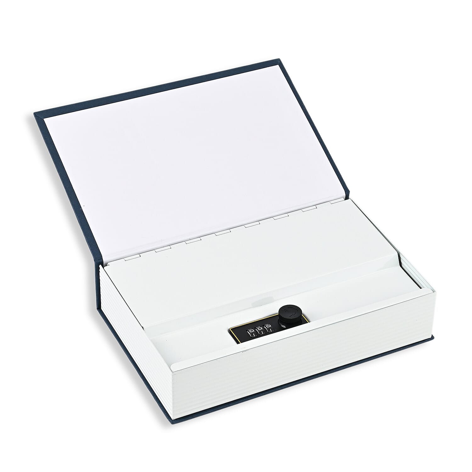 Hidden Dictionary Book Safe - Steel Security Box (235x155x55mm) - Blue - White