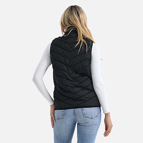 READY FOR CHRISTMAS DELIVERY - IDEAL WORLD 4-Zone Heated Gilet with Powerbank (Size XXL) - Black