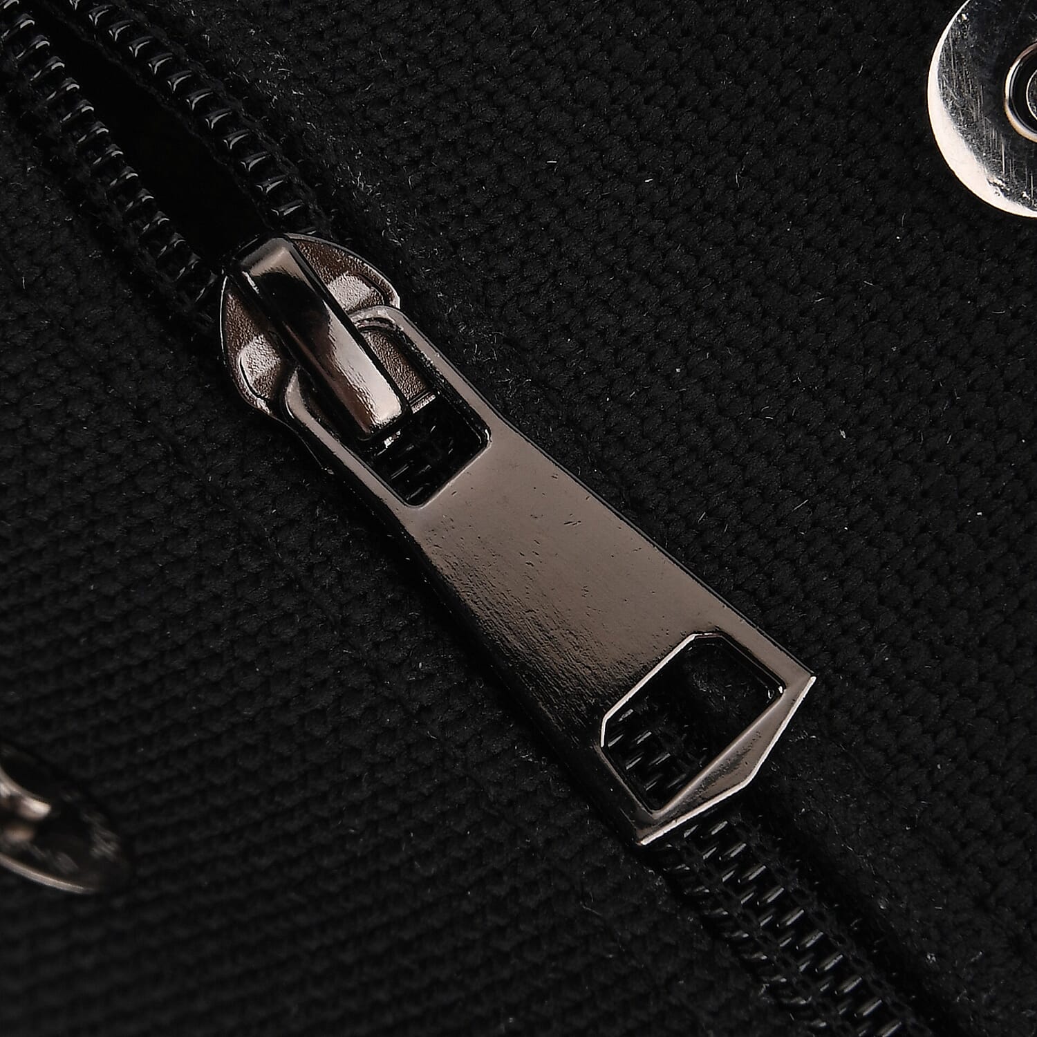 Checkerboard Pattern Handbag with Shoulder Strap (130cm) - Black & White