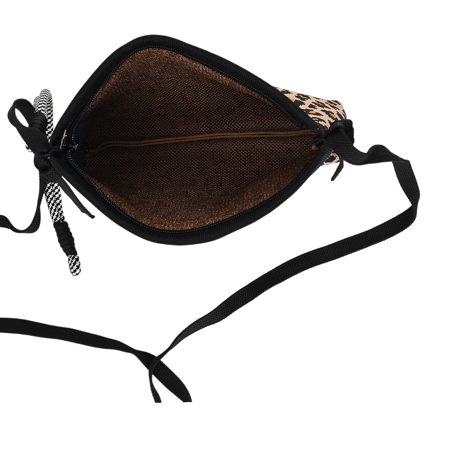 Leopard Print Shoulder Bag - Brown