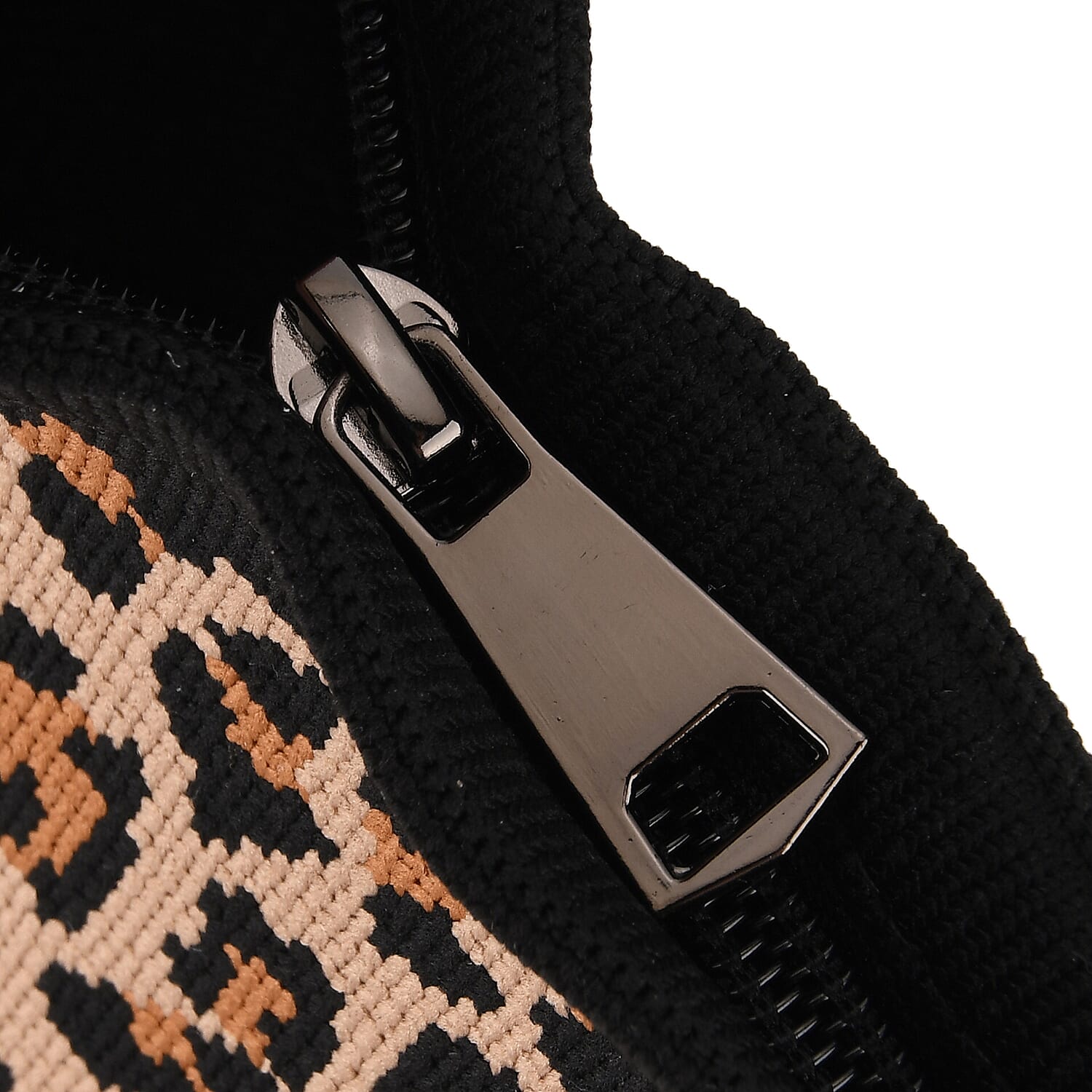 Leopard Print Shoulder Bag - Brown