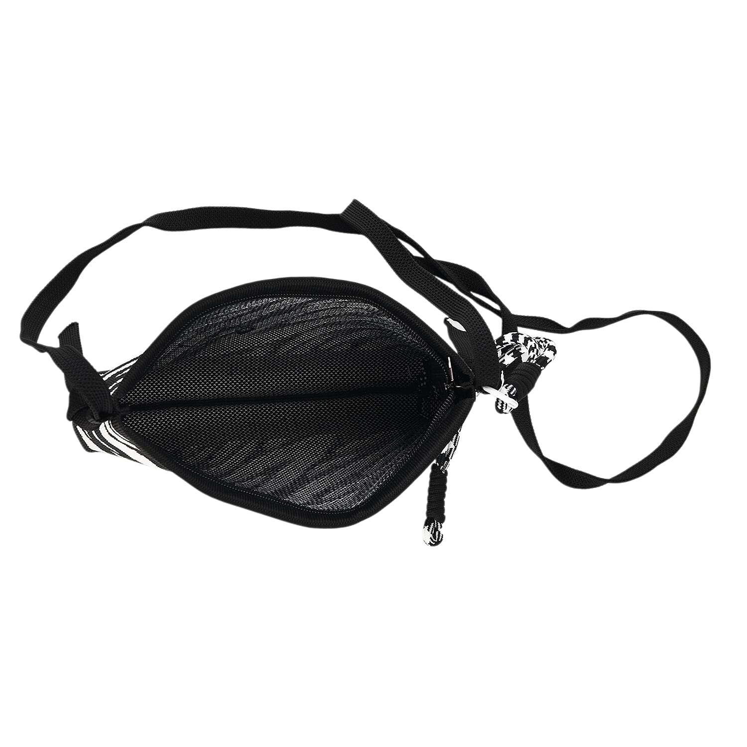 Zebra Print Shoulder Bag - Black & White