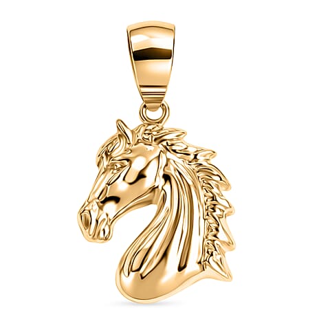 GP - 9K Yellow Gold Horse Head Pendant