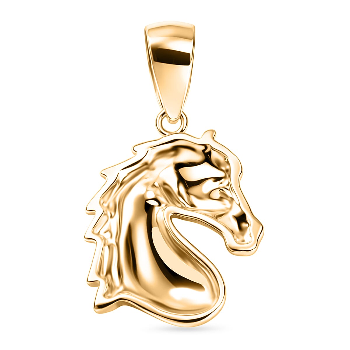 GP - 9K Yellow Gold Horse Head Pendant