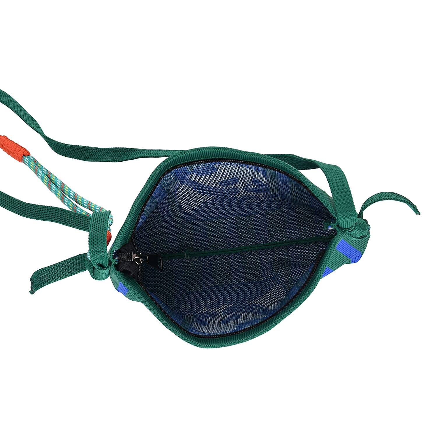 Panda Print Shoulder Bag - Green & Blue