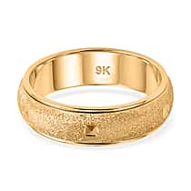 Luxoro 9K Yellow Gold Band Ring, Gold Wt. 2.00 Gms