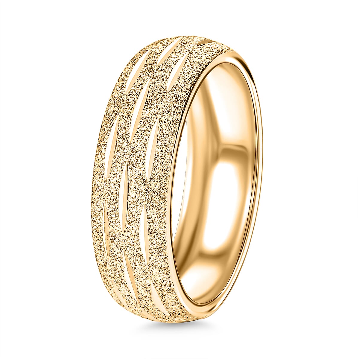 Platinum OverlaySterling Silver Band Ring