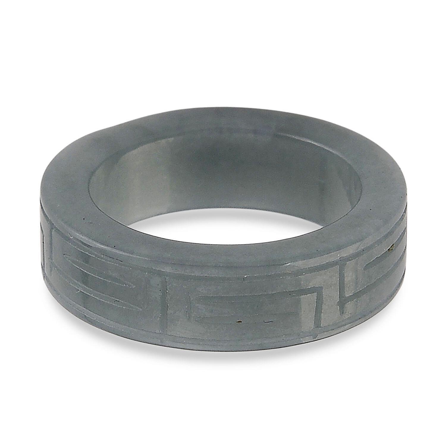 Natural Jade Band Ring 15.00 Ct.