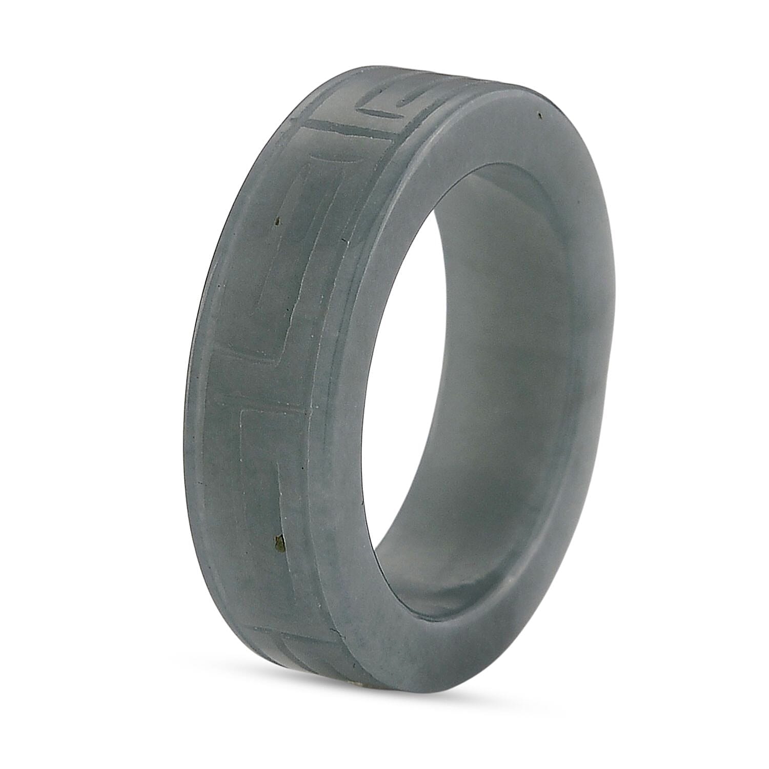 Natural Jade Band Ring 15.00 Ct.