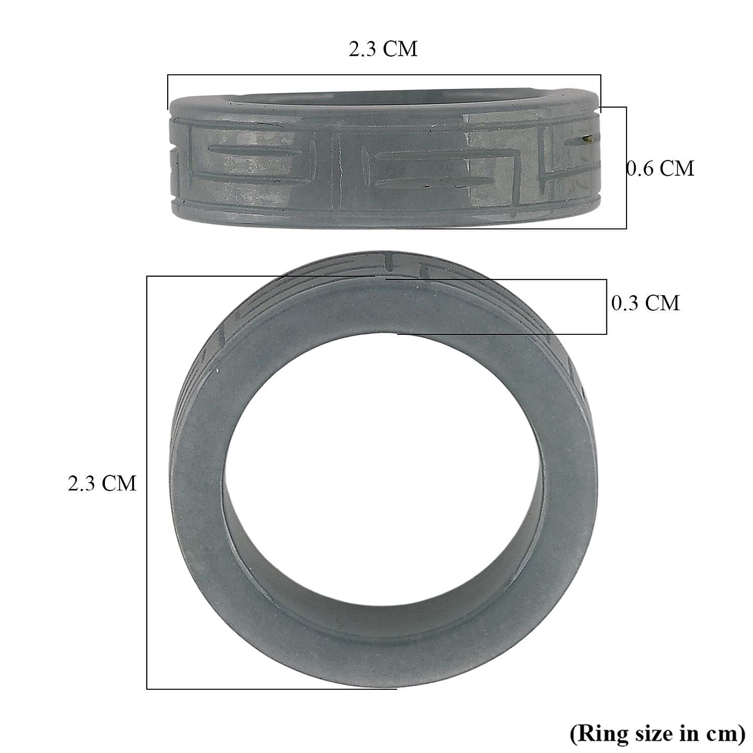 Natural Jade Band Ring 15.00 Ct.