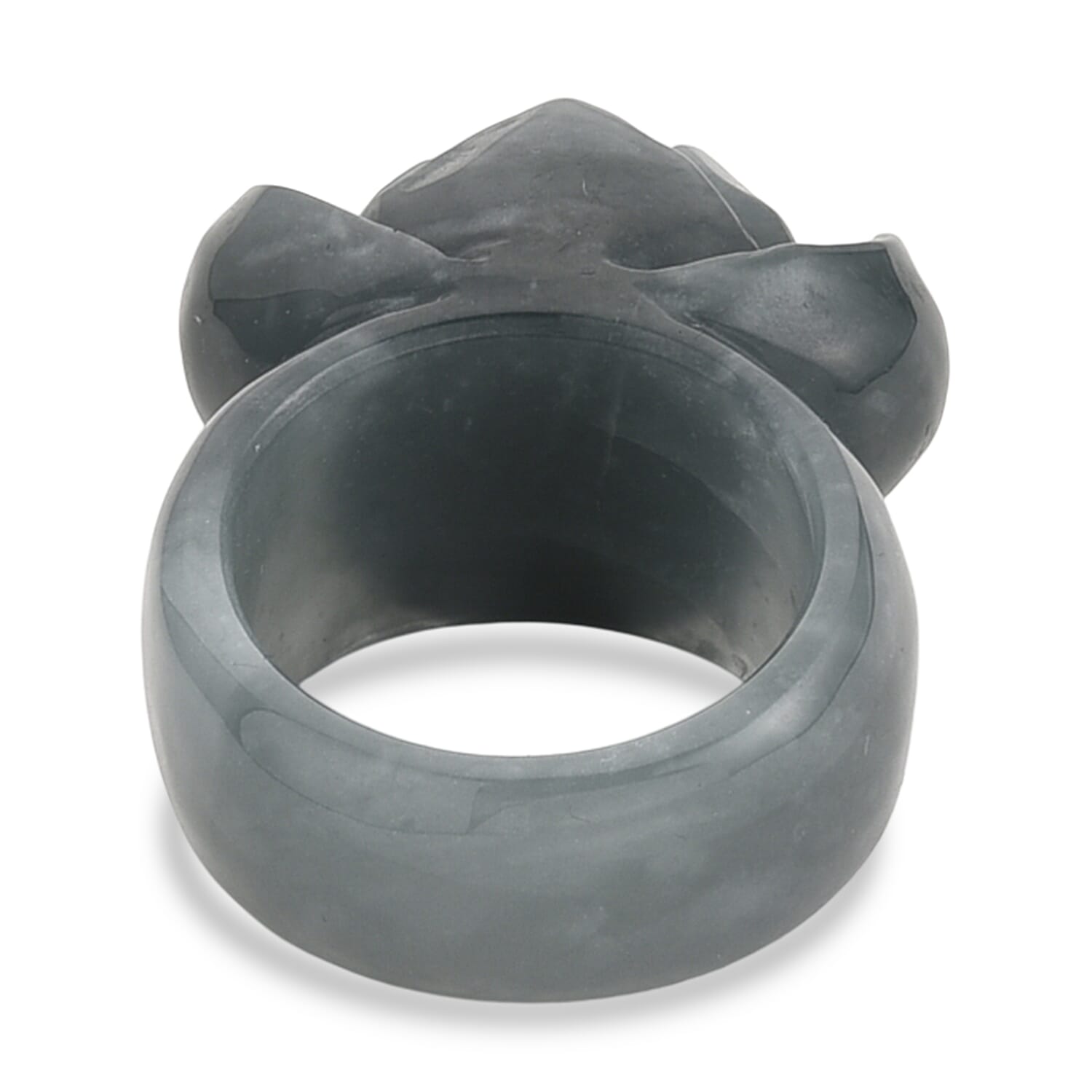 Natural Jade Flower Ring 90.00 Ct.