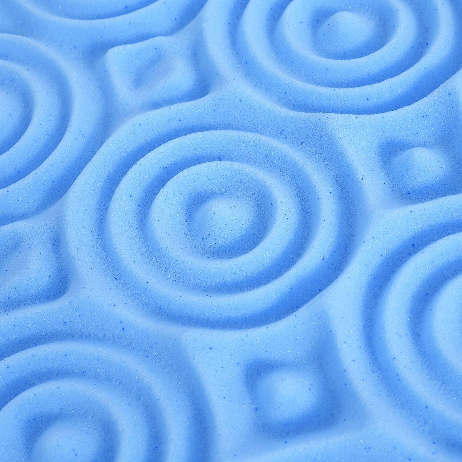 Bliss - Beyond 5 Zone Memory Foam Cooling Gel Mattress Topper (King, 200x150x4 cm) - Blue