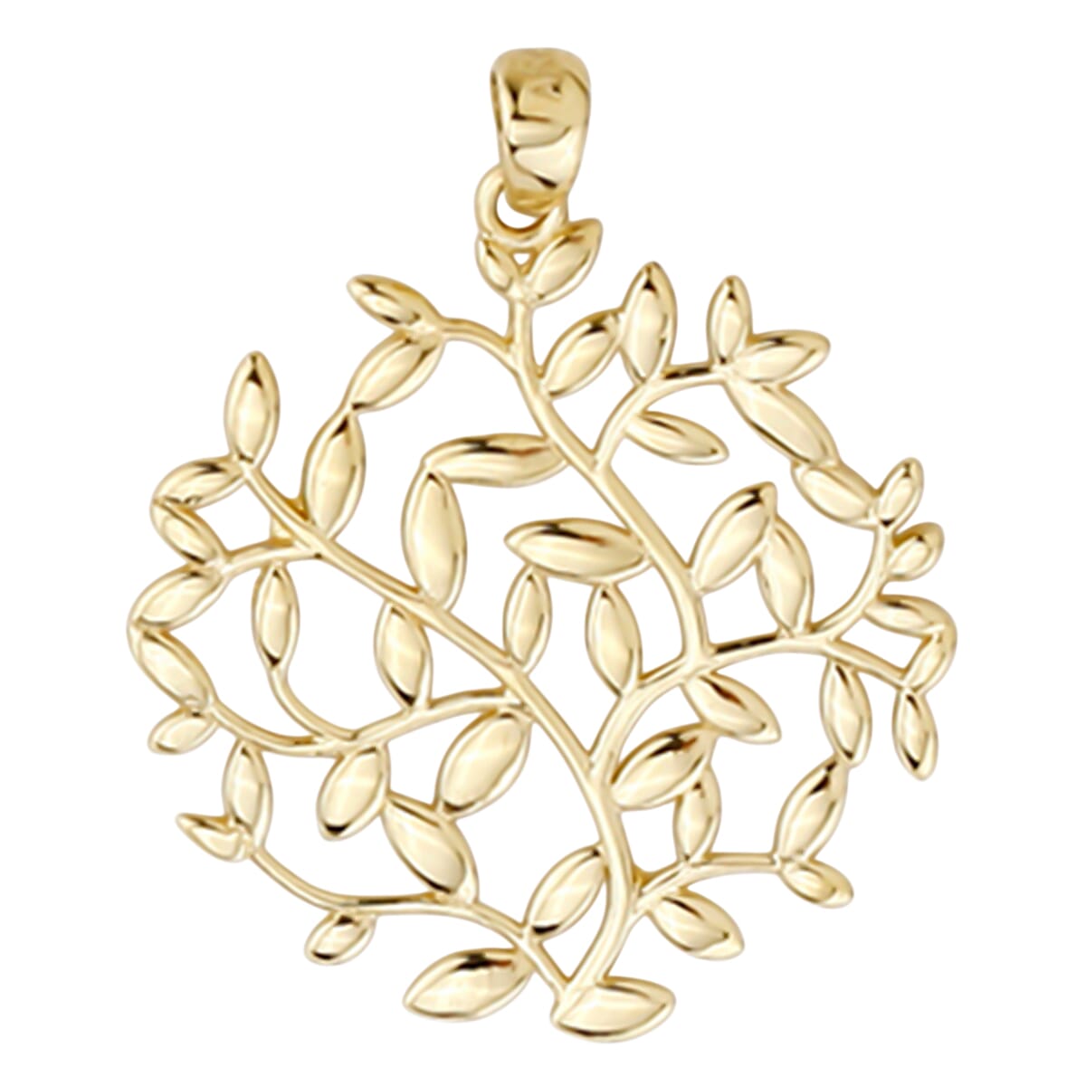 9K Yellow Gold Leaf Pendant