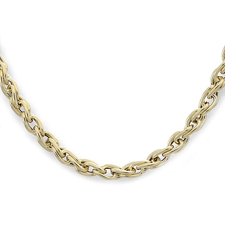 Maestro Collection - 9K Yellow Gold Florence Torchon Link Necklace (Size - 20), Gold Wt. 11.20 Gms