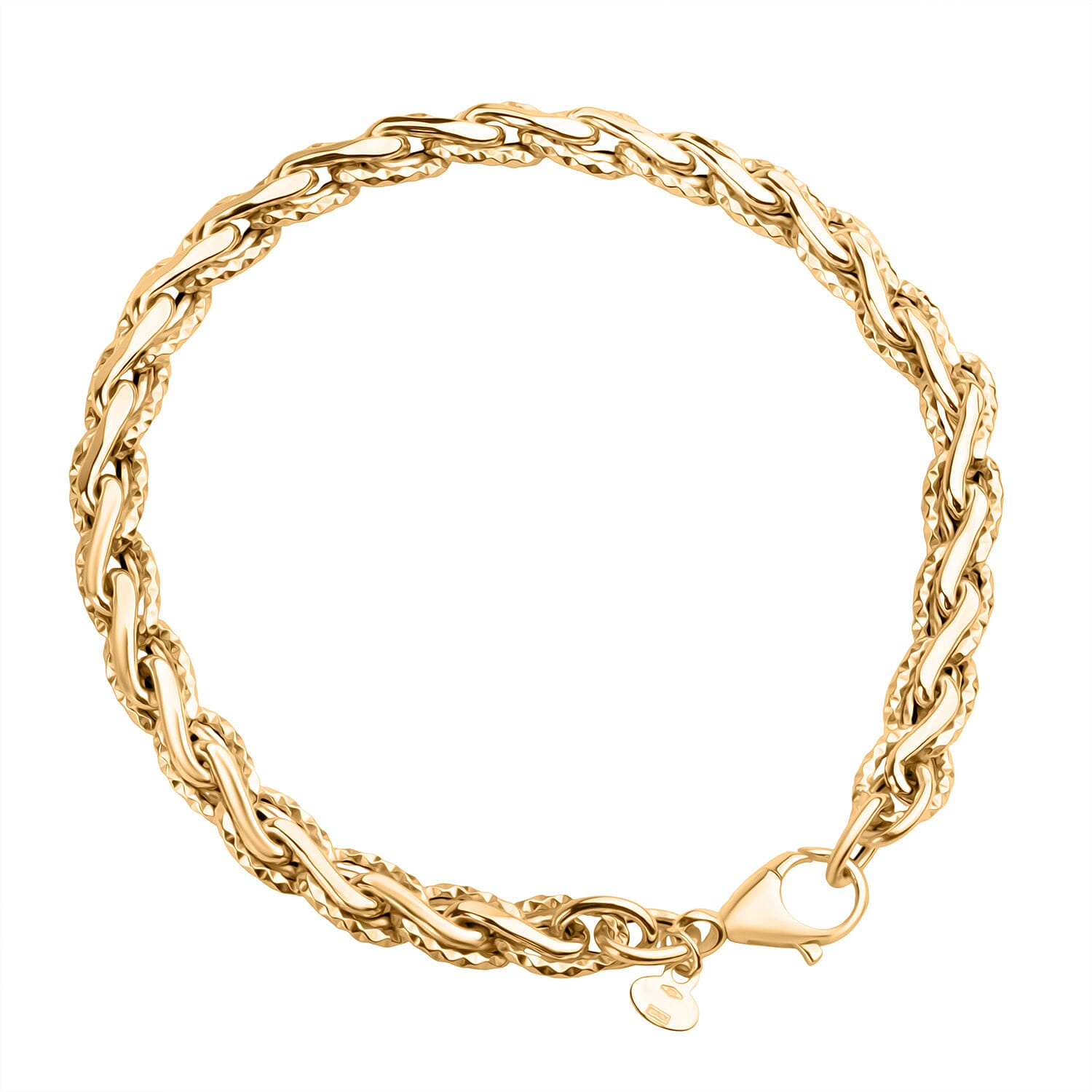 Maestro Collection - 9K Yellow Gold Bracelet (Size - 7.5) with Lobster Clasp, Gold Wt. 4.50 Gms