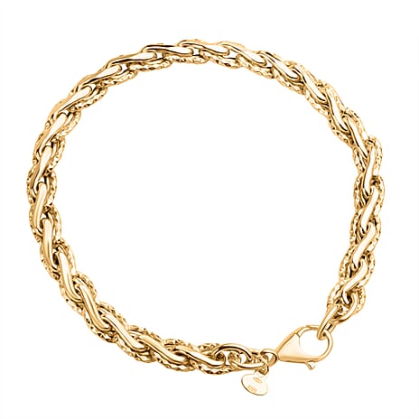9K Yellow Gold Bracelet (Size - 7.5) with Lobster Clasp, Gold Wt. 4.45 Gms