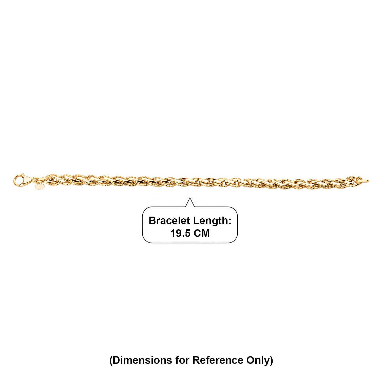 Maestro Collection - 9K Yellow Gold Bracelet (Size - 7.5) with Lobster Clasp, Gold Wt. 4.50 Gms
