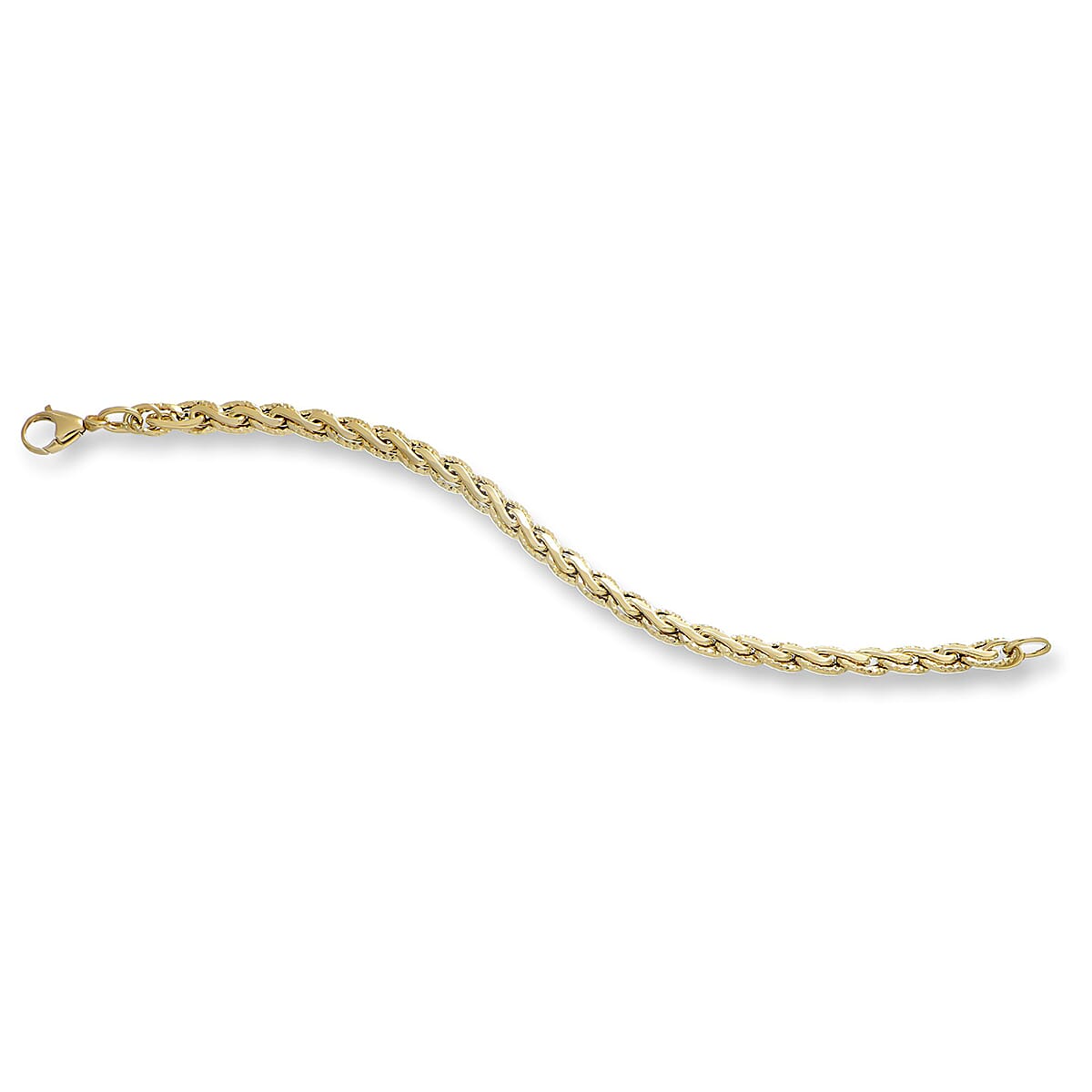 9K Yellow Gold Bracelet (Size - 7.5) with Lobster Clasp, Gold Wt. 4.45 Gms