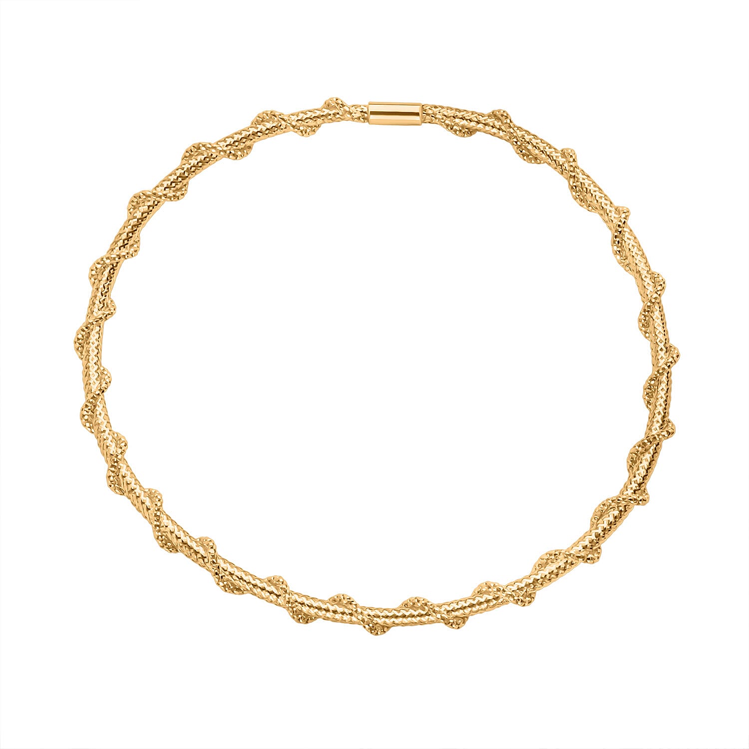 Maestro Collection - 9K Yellow Gold Stretchable Bracelet (Size - 7.5) 1.70 gram