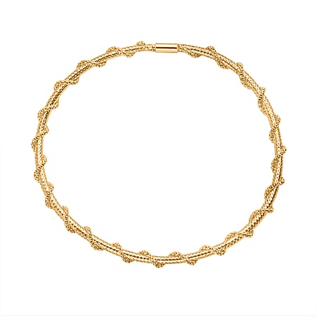 9K Yellow Gold 3.7MM Stretchable Bracelet 7.5 Inch 9K Yellow Gold 3.7MM Stretchable Bracelet 7.5 Inch