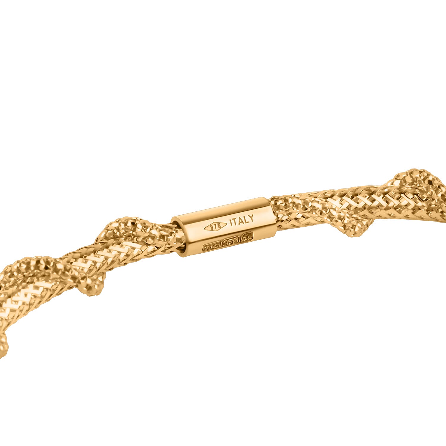 Maestro Collection - 9K Yellow Gold Stretchable Bracelet (Size - 7.5) 1.70 gram