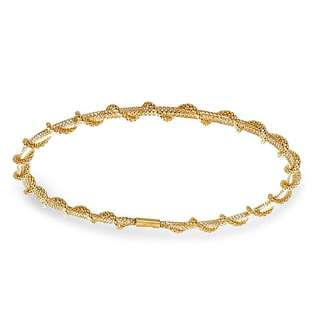 9K Yellow Gold Stretchable Bracelet (Size - 7.5)