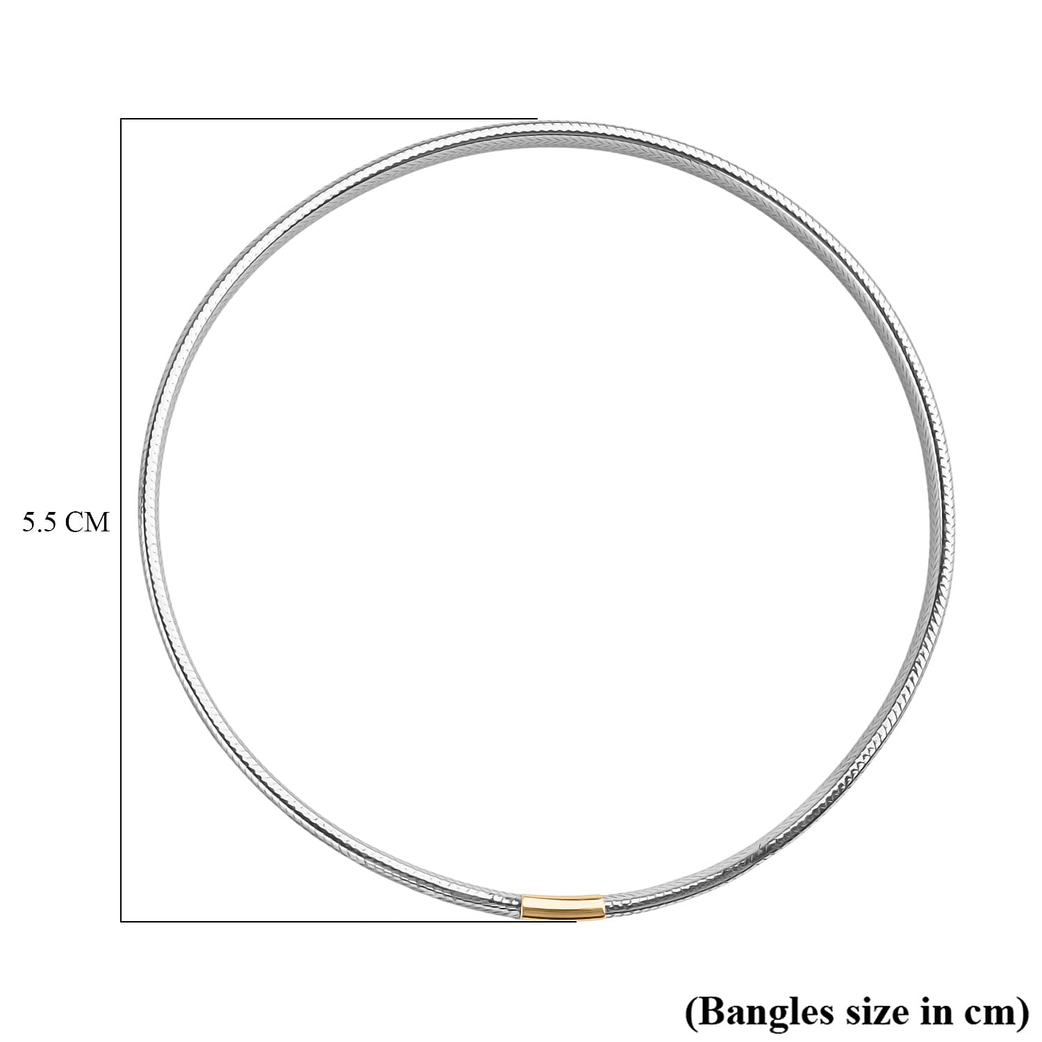 Maestro Collection - 9K Yellow & White Gold Greek Key Mesh Stretchable Bracelet (Size - 7.50)