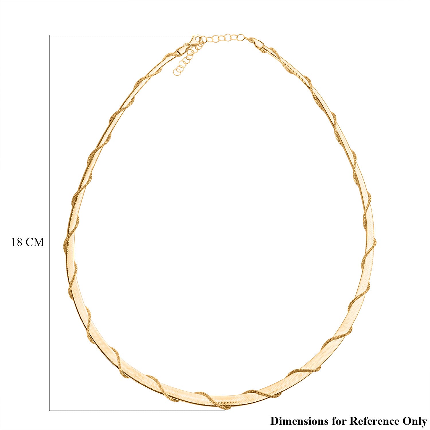 Maestro Collection - 9K Yellow Gold Necklace (Size - 18-2 Inch Ext) 4.51 Gram