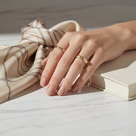 Maestro Collection - 9K Yellow Gold Italian Made Band Ring