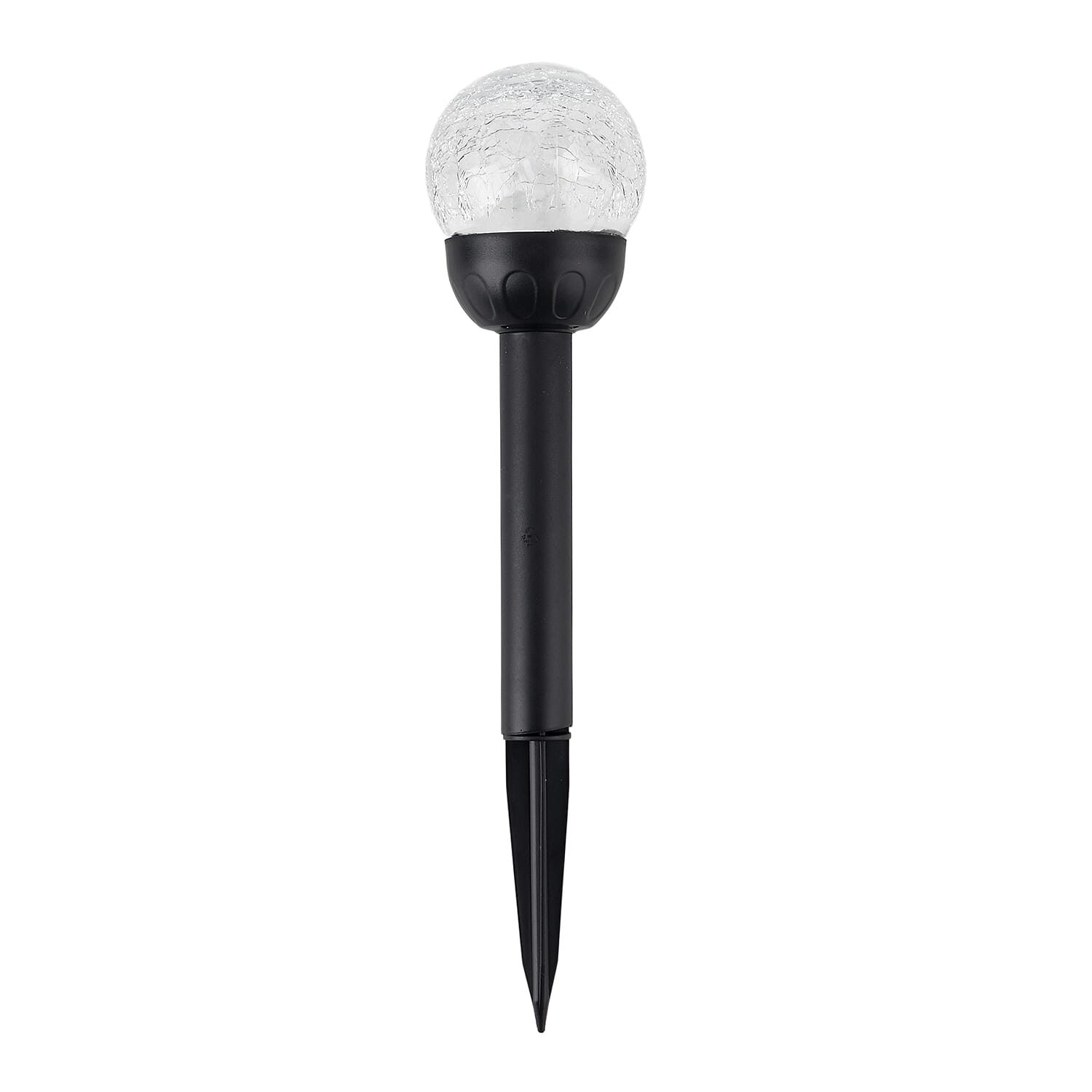 8-Piece Coordinated Outdoor Solar-Powered Plug-In Pathway Ground Stake Lamps (33x33mm) - Black