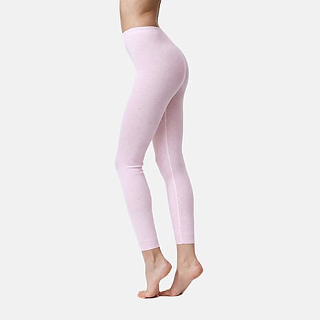 Palm Underwear British Made Supersoft Thermal Leggings (Size - L) - Pink