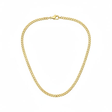 Close Out Deal- 9K Yellow Gold Flat Curb Neckalce (Size - 20) with Lobster Clasp, Gold Wt. 9.70 Gms.