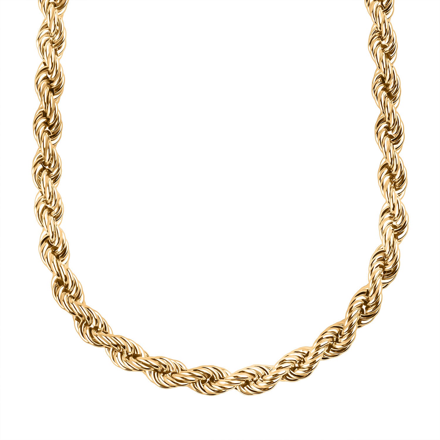 9K Yellow Gold Rope Chain (Size - 30) with Lobster Clasp, Gold Wt. 15.3 Gms.