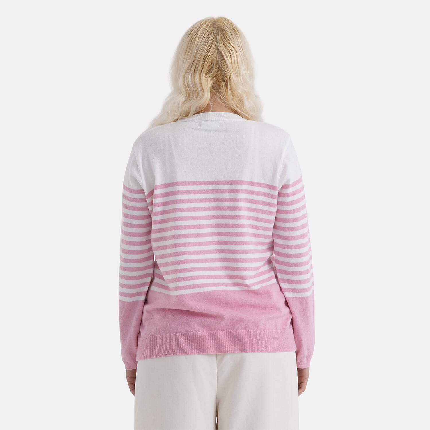 La Marey Patterned Top (Size - Medium) - Pink