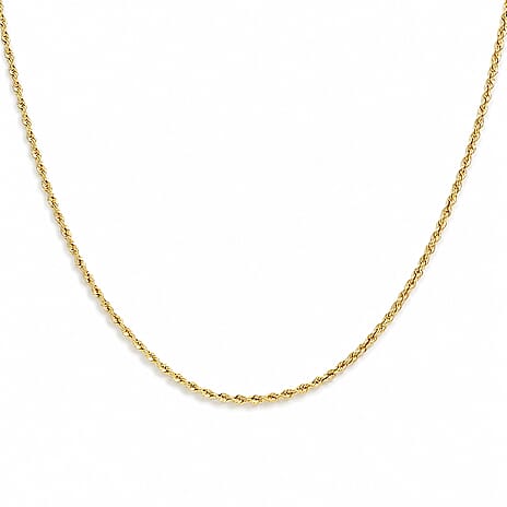 Maestro Collection - 9K Yellow Gold Rope Necklace with Spring Ring Clasp