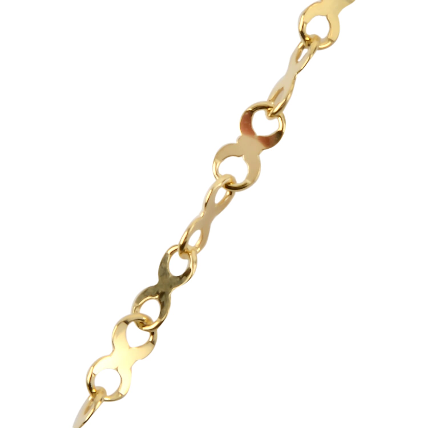 9K Yellow Gold Necklace (Size - 18) with Spring Ring Clasp