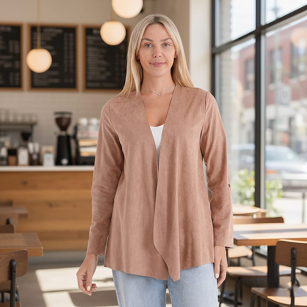 Maisi-Patterned-Cardigan-Size-Small-Beige