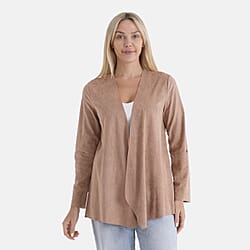 & Maisi Classic Knitted Structured Drape Cardigan