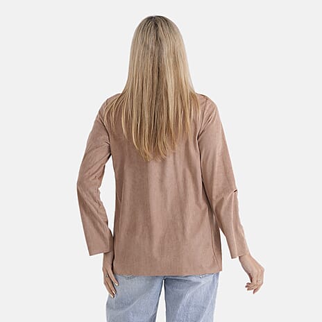 - Maisi Classic Suede Feel Jacket (Size L) - Beige