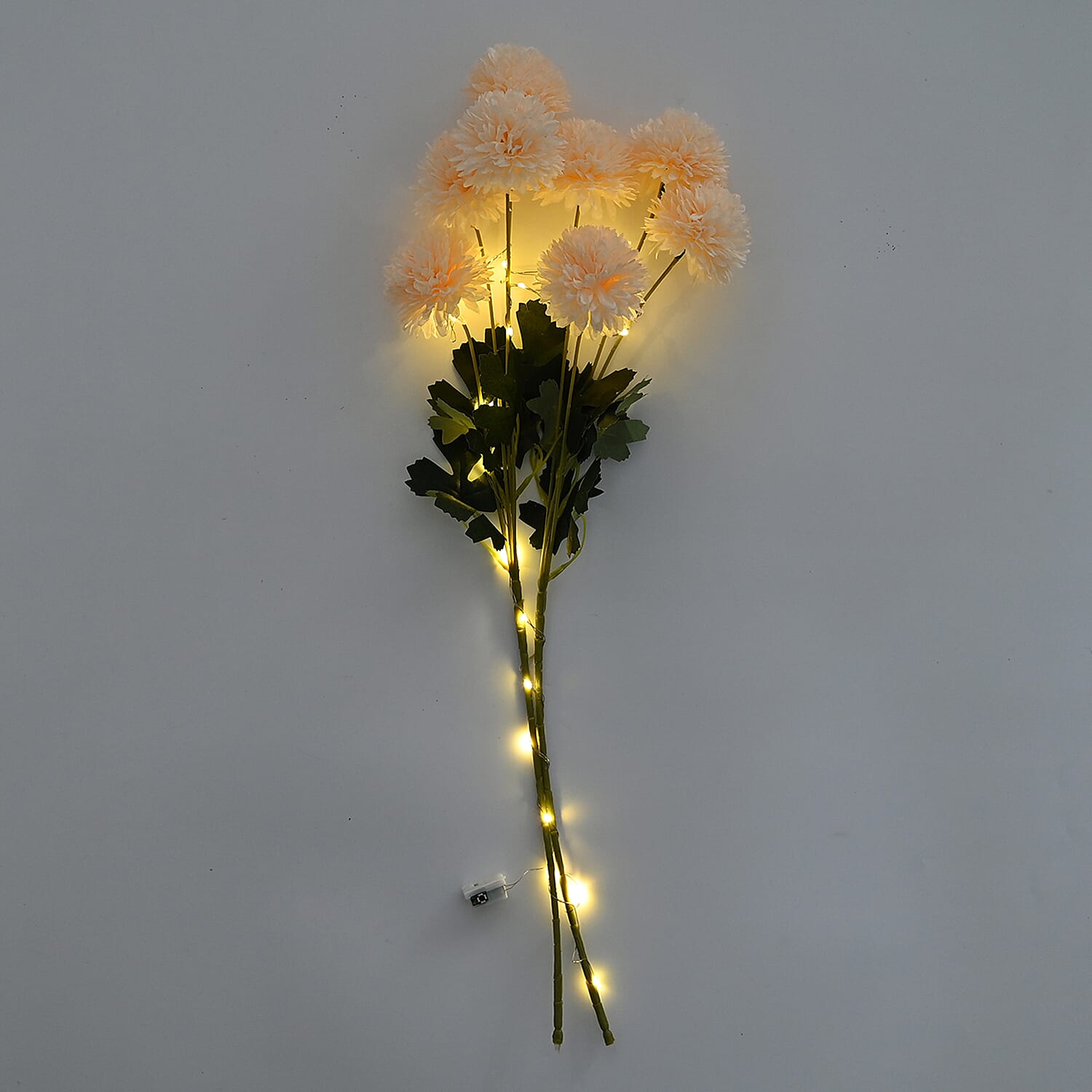 Set of 2 - Faux Flower Branches with LED Lights (50-60cm) - Pink