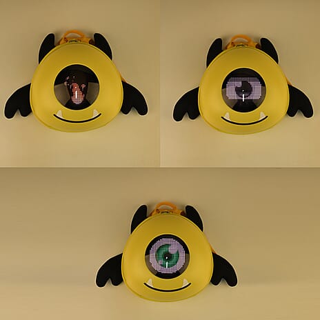 ABS Patterned Backpack (Size 27x16x26 cm) - Light Yellow