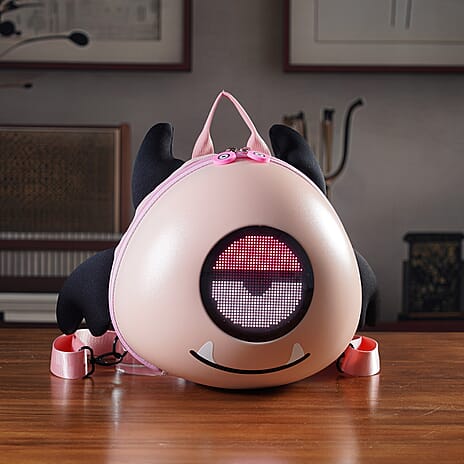 ABS Patterned Backpack (Size 27x16x26 cm) - Pink