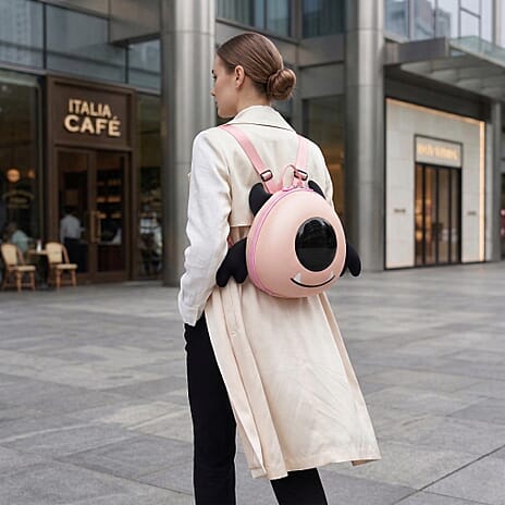 ABS Patterned Backpack (Size 27x16x26 cm) - Pink