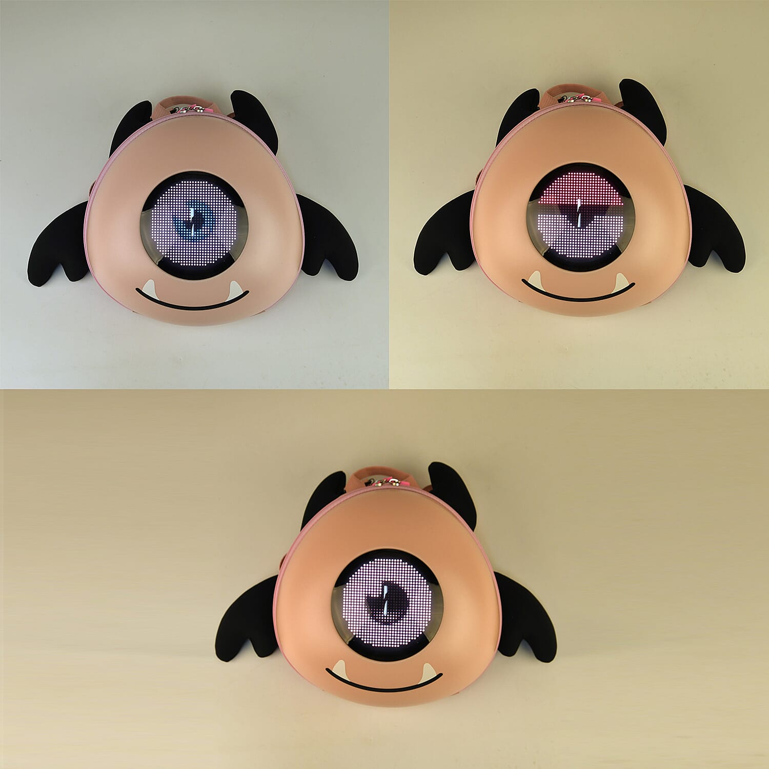 ABS Patterned Backpack (Size 27x16x26 cm) - Pink