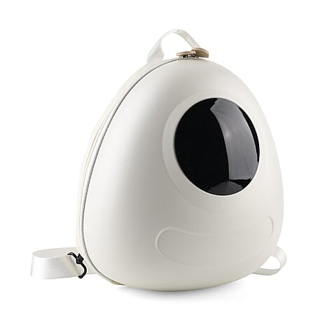 ABS Patterned Backpack (Size 27x16x26 cm) - White